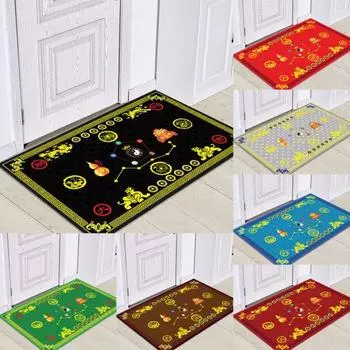 Напольные коврики Фэн-шуй Нескользящее благословение Традиционный ковер на дверь У Син для дома Оберег на удачу 50*80cm зелёный