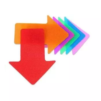 Напольные точки для дистанцирования, Социальные круги, Ковровые маркеры, Маркеры мест для сидения, Цветные ковровые маркеры, Наклейка для сидения Arrow