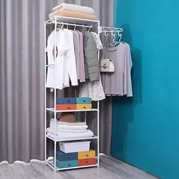 Напольные вешалки для одежды, современная простая креативная вешалка с крючками, угловая полка для хранения вещей в спальне, органайзер для домашнего шкафа