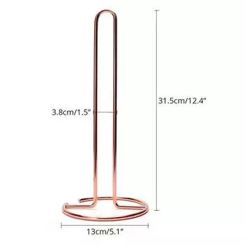 Напольный держатель для бумажных полотенец для кухни, туалета, кладовой и ванной комнаты, современный декоративный держатель для рулонов на столешницу - золото золотой