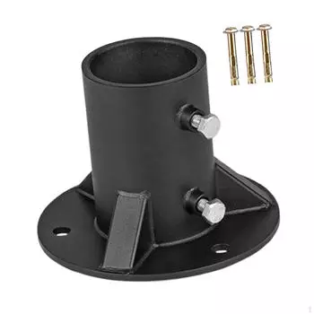 Напольный фланец для столба цепного ограждения, практичный, прочный для крепления столба почтового ящика Inner Diameter 52mm