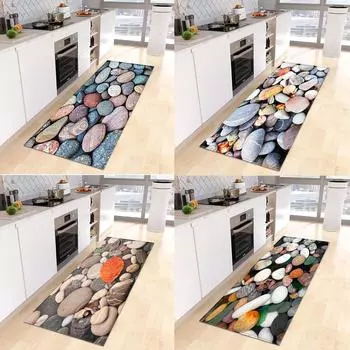 Напольный ковер для гостиной, спальни, ванной комнаты, коридора, двери, нескользящий напольный коврик, современный кухонный коврик, домашний дверной коврик 50x80cm