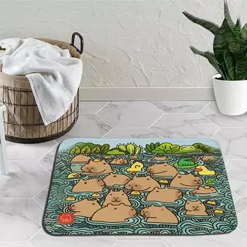 Напольный коврик Коврик для ванной комнаты Детская комната Спальня Украшение Балкон Противоскользящий коврик для гостиной Приветственный коврик 1