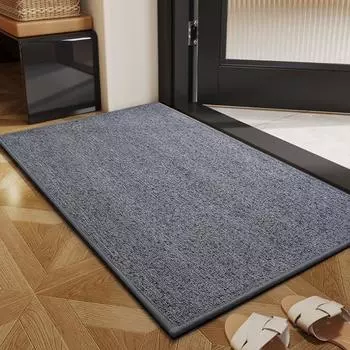 Напольный коврик, однотонный, износостойкий, нескользящий, быстросохнущий, супервпитывающий, тонкий коврик для ванной комнаты, коврик для ванной, коврик для душа 40x60cm серый