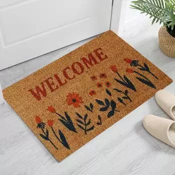 Напольный коврик Приветственный коврик с противоскользящей подложкой, износостойкий, хорошо впитывающий, домашний коврик для входа, дверной коврик, декор 40x60cm G