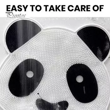 Напольный коврик с изображением головы панды, многофункциональный коврик для душа и ног, скребок для тела, толстый нескользящий скребок для спины, коврик для ванны, массажный отшелушивающий коврик