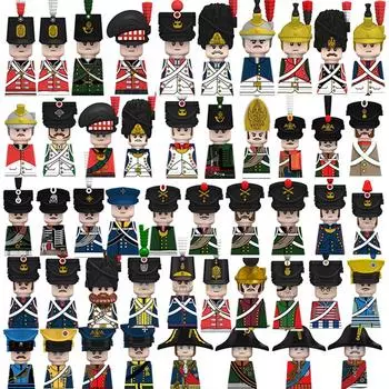 Наполеоновские военные войны фигурка строительный блок армия солдат оружие пистолеты меч MOC кирпич детские игрушки подарки