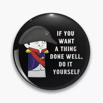 Наполеоновские войны, настраиваемая мягкая пуговица, булавка, модные украшения, мультяшная подарочная брошь, воротник, женская шляпа, забавный значок, декор