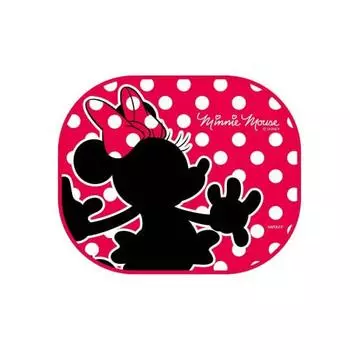 napolex car sun shade disney minnie , 2 pieces, 4 suction cups included, foldable and compact, easy to install, 44.5 x 36.5 cm napolex wd-38