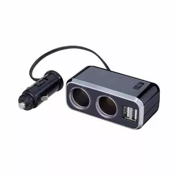 Napolex Fizz 2 автомобильных прикуривателя 2 USB-терминала USB2 4A 12V Автомобильный предохранитель в комплекте 10A (30мм) Монитор мощности Включен Регулировка угла Может Зарядить Стол