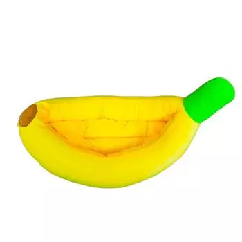 Наполнитель для домашних животных Съемный моющийся мультяшный банановый наполнитель для собак Товары для животных Наполнитель для плюшевых собак Лежанка для собак Наполнитель для кошачьего туалета XS size -47 * 28 * 13
