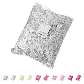 Наполнитель для клочков бумаги. Изысканные яркие цвета. Наполнитель из рафии без запаха. Наполнитель для подарочной упаковки. Rose Red 30g