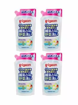 Наполнитель для мытья детских бутылочек Pigeon Baby Bottle, 700 мл x 4 шт. [Оптовая закупка]