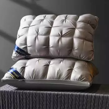 Наполнитель подушки для отеля Наполнитель подушки с перьями Бархатный наполнитель для шейной подушки синий