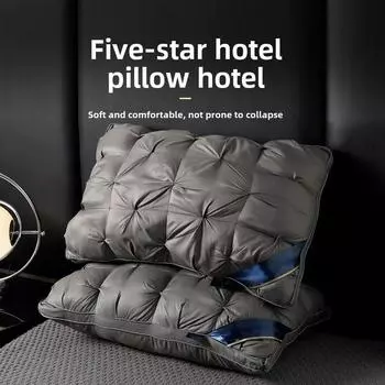 Наполнитель подушки для отеля Наполнитель подушки с перьями Бархатный наполнитель для шейной подушки синий