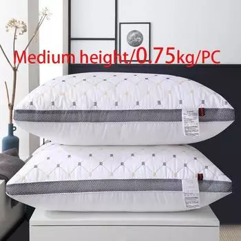 Наполнитель подушки для отеля Наполнитель подушки с перьями Бархатный наполнитель для шейной подушки 48*74cm