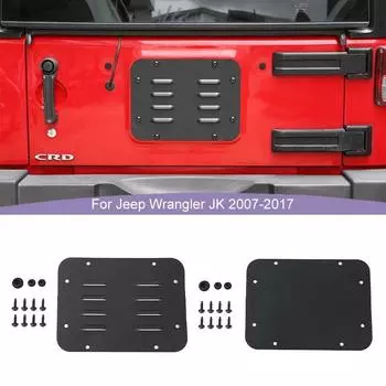 Наполнитель запасного колеса, заглушка задней двери, крышка вентиляционной пластины с задней дверью, комплект прочных резиновых заглушек для Jeep Wrangler JK & JKU 2007-2017 Choice A