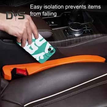 Наполнитель зазора сиденья автомобиля, универсальные аксессуары для интерьера из мягкой кожи, заглушка для сиденья автомобиля, внедорожника, грузовика чёрный