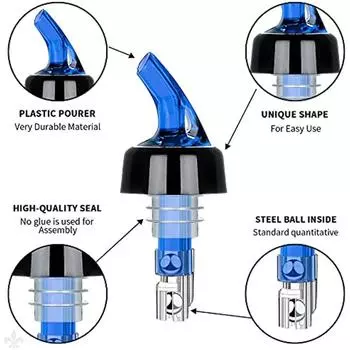 Наполнители для бутылок с ликером 1 унция Мерные бутылки Спиртные напитки Алкогольные наполнители Автоматические дозаторы для вина Напитки Наполнители для коктейлей