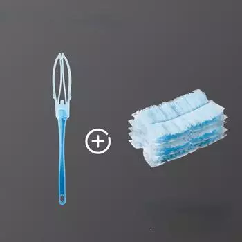 Наполнители для пушистых тряпок, магниты для пыли, одноразовые насадки для тряпок, ручные пушистые насадки для тряпок из микрофибры синий