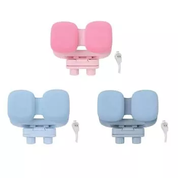 Напоминание о правильной позе для сидения у детей со светодиодной подсветкой, двойная поддержка груди, защита для глаз, регулируемая, с зажимом O Pink