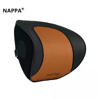 NAPPA кожаная подушка для шеи автомобиля серебряная ионная антибактериальная пена с эффектом памяти подголовник поддержка для путешествий домашний салон автомобиля черный белый