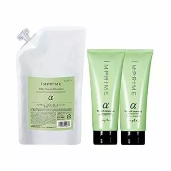 Napra In Prime Silky Smooth Alpha Шампунь 700 мл Сменный блок Лечение 200 г x 2 Набор +