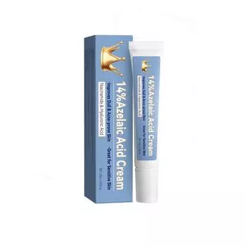 Направленное воздействие на акне, осветление цвета лица, балансировка уровня жирности, глубокое увлажнение, крем с азелаиновой кислотой One Size синий