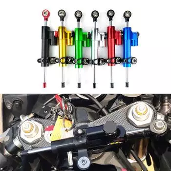 Направленный рулевой демпфер для запасных частей для электроскутера мотоцикла повышает безопасность и устойчивость на высокой скорости красный