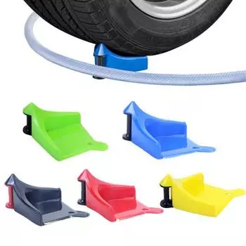 Направляющая для автомобильного шланга Ролик для шины Предотвращает защемление шланга для мойки высокого давления PP Защита резьбы для шин жёлтый
