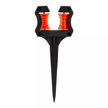 Направляющая для садового шланга, гвоздь, мягкая водопроводная труба, удерживающая, экономящая трудозатраты, гладкий ролик, заостренная головка, противоскользящая, на открытом воздухе 1pc чёрный/оранжевый