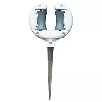 Направляющая для садового шланга, гвоздь, мягкая водопроводная труба, удерживающая, экономящая трудозатраты, гладкий ролик, заостренная головка, противоскользящая, на открытом воздухе 1pc белый