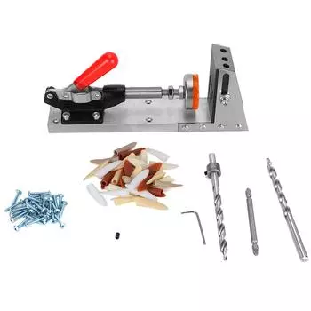 Направляющая для сверления наклонных отверстий в дереве с принадлежностями. Плотницкий инструмент