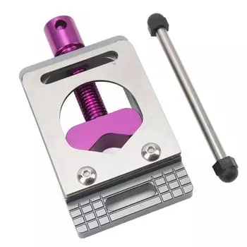 Направляющая для велосипедной пилы, алюминиевый сплав, вилка велосипеда, рулевая колонка, подседельный штырь, руль, регулируемая направляющая для пилы фиолетовый