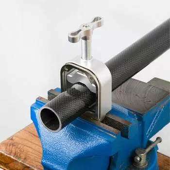 Направляющая для велосипедной пилы Регулируемая направляющая для реза велосипедного руля Подседельный штырь из нержавеющей стали чёрный