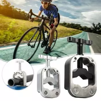 Направляющая для велосипедной пилы, регулируемая направляющая для резки руля велосипеда, инструмент для резки подседельного штыря из нержавеющей стали для рулевой вилки шоссейного горного велосипеда серебряный