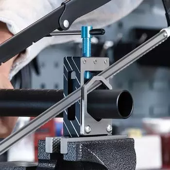 Направляющая для велосипедной пилы WEST BIKING Инструмент для резки фиксированной трубы с регулируемым калибром 17-39 мм для резки чёрный/синий