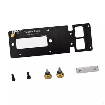 Направляющая рельса для пилы, направляющая рельса квадратная, крепежные элементы из металла, прямой угол 90 градусов, легко