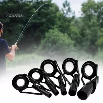 Направляющее кольцо для удочки, 35 шт./кор., разные размеры, нержавеющая сталь, керамическая проушина, сменный вертлюг, ремонт наконечника удочки для пресноводной и соленой воды Sets