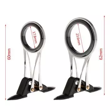Направляющее кольцо для удочки, направляющие для лески, верхние кольца, складные, из нержавеющей стали, телескопические 30