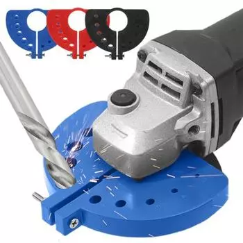 Направляющий инструмент для заточки сверл Компактная конструкция Многоразовая многофункциональная точилка для сверл Заточная насадка чёрный