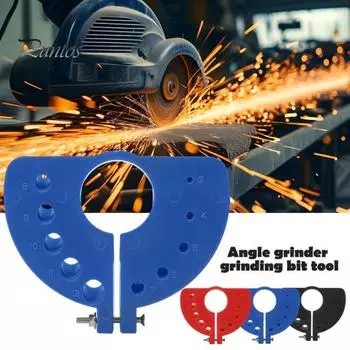 Направляющий инструмент для заточки сверл Компактная конструкция Многоразовая многофункциональная точилка для сверл Заточная насадка синий
