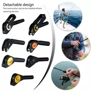 Направляющий наконечник для удочки Направляющий наконечник для удочки Самодельные компоненты для удочки Двойной ролик для троллинговой рыбалки Аксессуары Направляющий наконечник 2