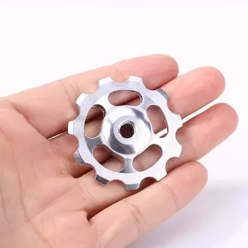 Направляющий ролик заднего переключателя MTB 11T с керамическим подшипником (Серебряный) #C