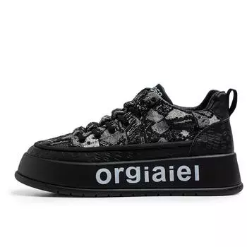 Напрямую от производителя 2025 года, всесезонная дышащая обувь Forrest Gump, подходящая по цвету, спортивная обувь в этническом стиле, мужская обувь для активного отдыха 39 чёрный