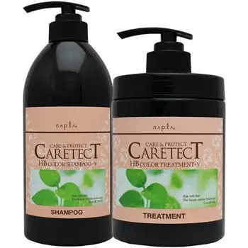 Napura Caretect HB Color Shampoo Treatment V Harikoshi Type 650 г, набор для оптовой покупки и 750 мл,