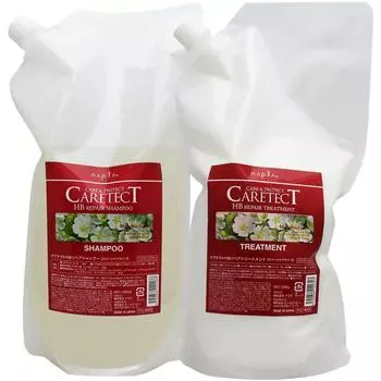 Napura Caretect HB Repair Treatment Set 1200 мл Шампунь, [Refill]