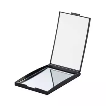 Компактное зеркало Napure ZOOM UP металлик черный NZC-03 двустороннее (3x)