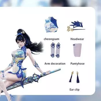 Naraka Bladepoint Demon Girl Cosplay Costume Game Halloween Fans Party XS
