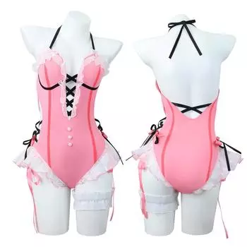 Naraka Bladepoint Ферия Шен Сексуальное нижнее белье и Купальник Шен Мяо Алый Ягодный Косплей Костюм M